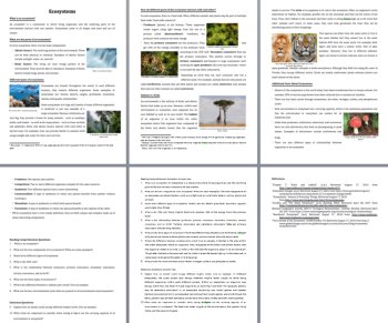Ecosystems Reading Comprehension Passage and Questions | Grade 8 and Up, image 3