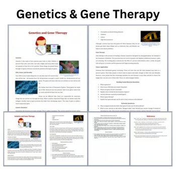 Genetics & Gene Therapy Reading Comprehension Passage & Questions 6th, 7th, 8th, image 2
