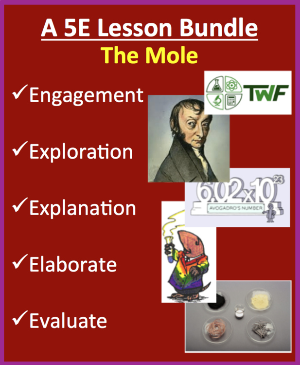 The Mole Complete 5E Lesson Bundle | Avogadro’s number, Calculating Atoms