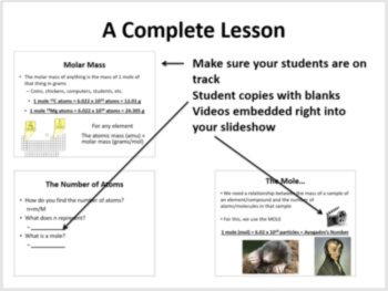The Mole Complete 5E Lesson Bundle | Avogadro’s number, Calculating Atoms, image 3