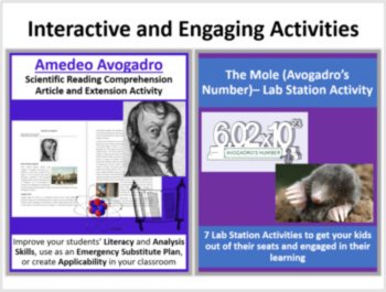 The Mole Complete 5E Lesson Bundle | Avogadro’s number, Calculating Atoms, image 4