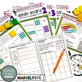3rd STAAR Station FREEBIE Multiplication and Division Bingo, image 2