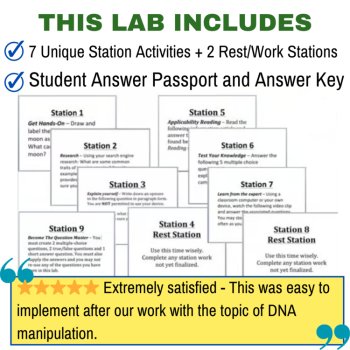 DNA Manipulation and GMOs Lab Station Activity | Genetic Engineering Biopharming, image 3