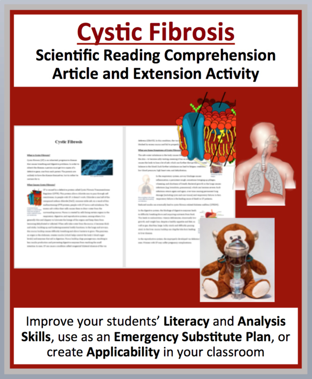 Cystic Fibrosis Reading Comprehension Passage and Questions | Grade 8 & Up