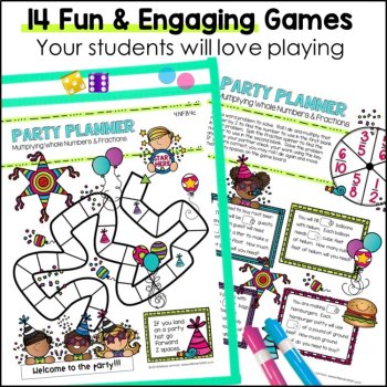 4th Grade No Prep Games for all Common Core Fraction Standards, image 2