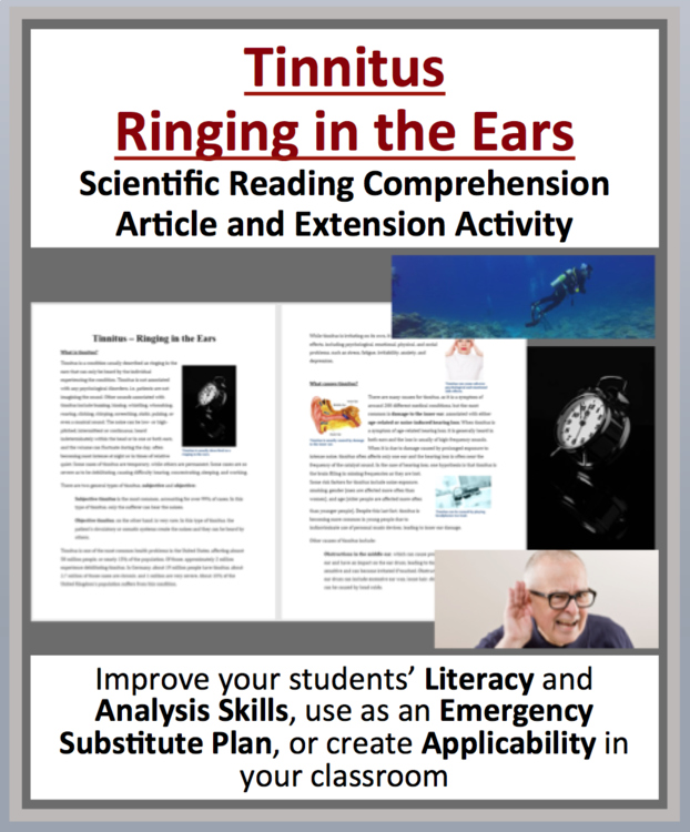 Tinnitus – Ringing in the Ears Reading Comprehension Passage and Questions