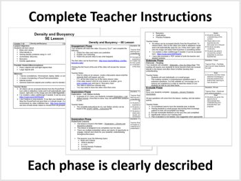 Density and Buoyancy - Complete 5E Lesson Bundle | Mass | Volume | Matter, image 2