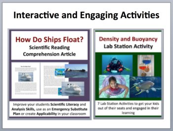Density and Buoyancy - Complete 5E Lesson Bundle | Mass | Volume | Matter, image 4