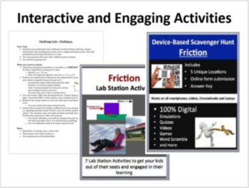 Friction Complete 5E Lesson Bundle | Newton's Laws, Coefficients of Friction, image 4