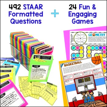 4th Grade STAAR Review Math TEKS - Games, Assessments, STAAR Practice, image 3