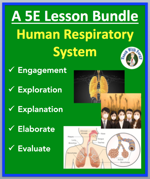 Human Respiratory System Complete 5E Lesson Bundle | Human Body Systems