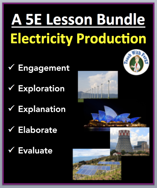 Electricity Production - Complete 5E Lesson Bundle | Renewable and Nonrenewable