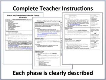 Kinetic and Gravitational Potential Energy - Complete 5E Lesson Bundle, image 2