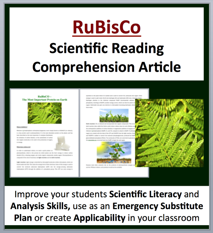 RuBisCO - Earth's Most Important Protein Science Reading Article | Grade 8 & Up