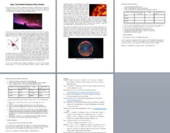 Stars - The Element Factories of the Universe - Science Reading Article, image 3
