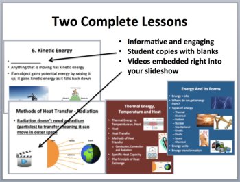 Energy, Energy Transfer, and its Forms - Complete 5E Lesson Bundle, image 3