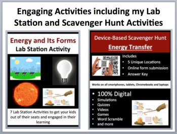 Energy, Energy Transfer, and its Forms - Complete 5E Lesson Bundle, image 4