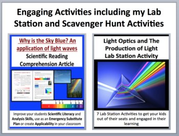 Light and its Production Complete 5E Lesson Bundle | Electromagnetic Spectrum, image 2