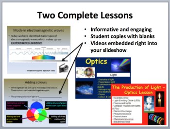 Light and its Production Complete 5E Lesson Bundle | Electromagnetic Spectrum, image 3
