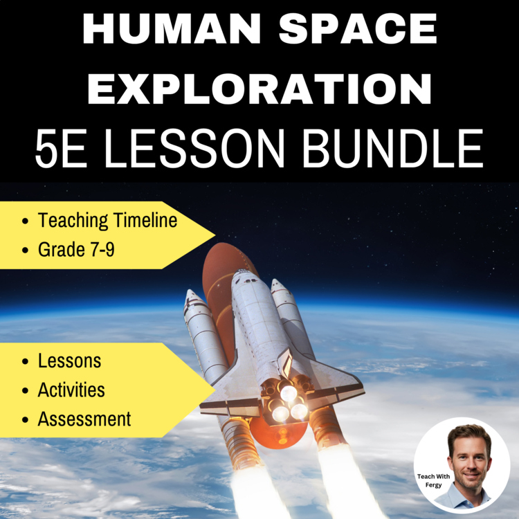 Space Exploration 5E Lesson Bundle — Explore Space (ISS, Microgravity, Future)