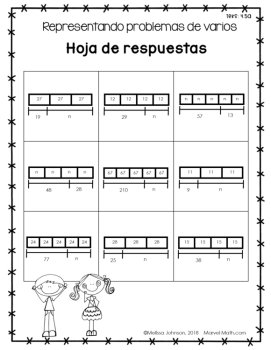 4th Grade STAAR Math Review: 14 SPANISH No Prep Games, image 4
