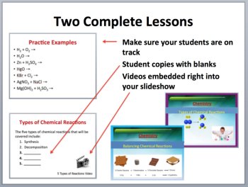 Types of Chemical Reactions and Balancing - Complete 5E Lesson Bundle, image 3