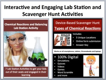 Types of Chemical Reactions and Balancing - Complete 5E Lesson Bundle, image 4