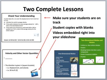 One and Two-Dimensional Motion Complete 5E Lesson Bundle | uniform, non-uniform, image 3