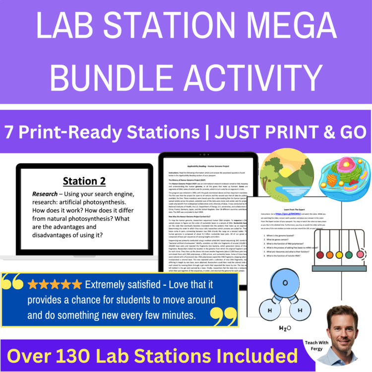 Science Lab Station Activity Mega Bundle - 130 Lab Station Activities | Dry Labs