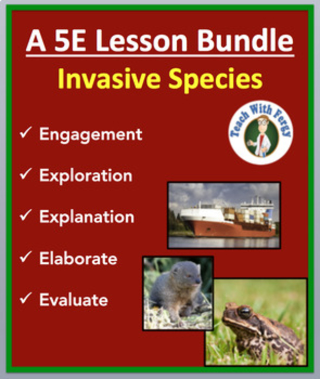 Invasive Species 5E Lesson Bundle | Limiting the Spread, Biodiversity Importance
