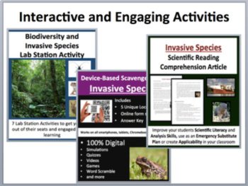 Invasive Species 5E Lesson Bundle | Limiting the Spread, Biodiversity Importance, image 3
