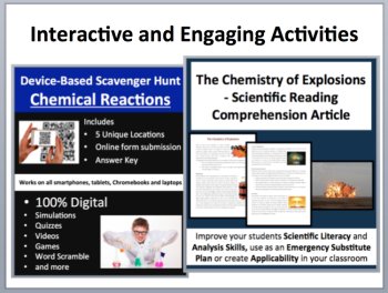 Introduction to Chemical Reactions 5E Lesson Bundle | Reactants, Products, image 2