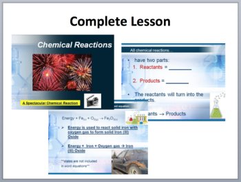 Introduction to Chemical Reactions 5E Lesson Bundle | Reactants, Products, image 4