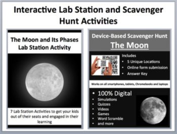 The Moon and its Phases 5E Lesson Bundle | Phases of the Moon, Worksheets, Tides, image 4