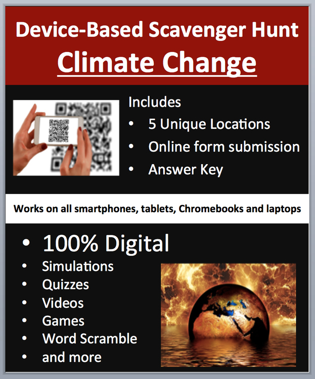 Climate Change – A Device-Based Scavenger Hunt Activity | Global Warming