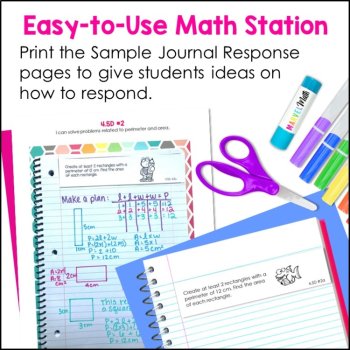 Math Journal Prompts - 4th grade Measurement TEKS, image 3