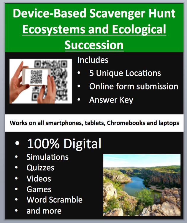 Ecosystems and Ecological Succession – A Device-Based Scavenger Hunt Activity