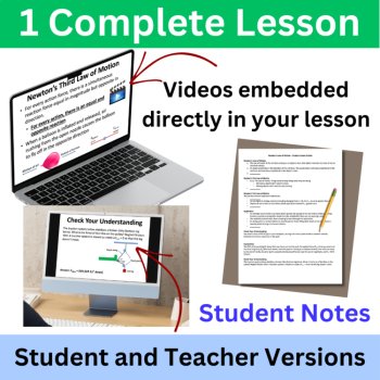 Newton's Three Laws of Motion 5E Lesson Bundle | Isaac Newton, 1st, 2nd, 3rd Law, image 3