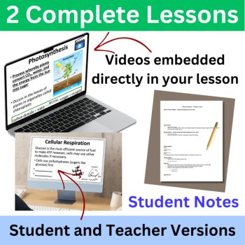Photosynthesis and Cellular Respiration 5E Lesson Bundle | High School Biology, image 3