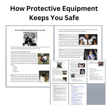 Protective Equipment Reading Comprehension Passage and Questions | 6th, 7th, 8th, image 2
