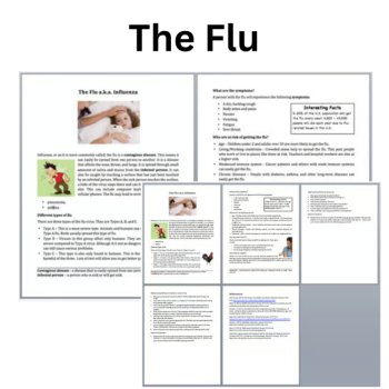 The Flu Reading Comprehension Passage and Questions | 6th, 7th, 8th | influenza, image 2