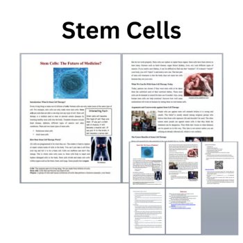 Stem Cells Reading Comprehension Passage and Questions | 6th, 7th, 8th Grade, image 2