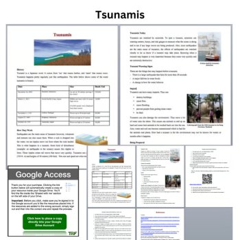 Tsunamis Reading Comprehension Passage & Questions | 6th, 7th, 8th Grade, image 2