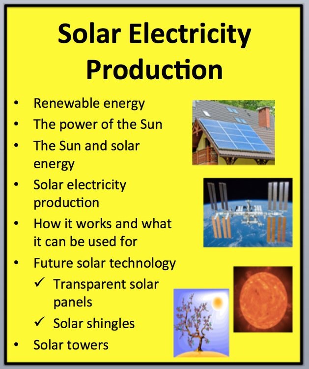 Solar Electricity Production - An Introduction to Solar Power! - Lesson
