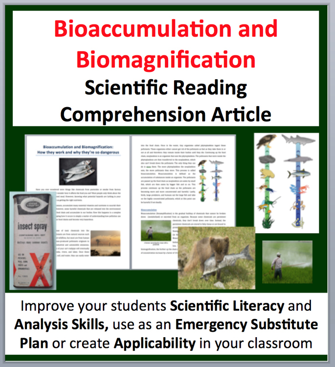 Bioaccumulation and Biomagnification - Science Reading Article - Grade 8 and Up