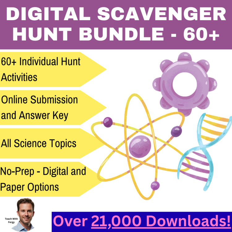 Science Scavenger Hunt Mega Bundle — 60+ Fun Science Activities | Science Hunt