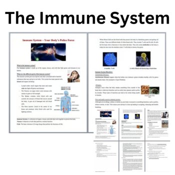 Immune System Reading Comprehension Passage & Questions | 6th, 7th, 8th Grade, image 2