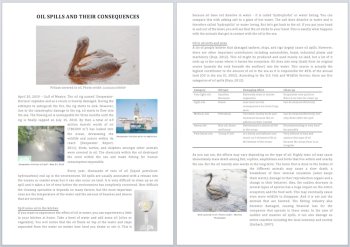 Oil Spills and Their Consequences - Science Reading Article - Grade 8 and Up, image 2