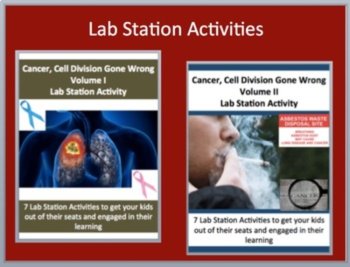 Cancer and Smoking - Lesson, Lab Stations, Readings and Activity Bundle, image 3