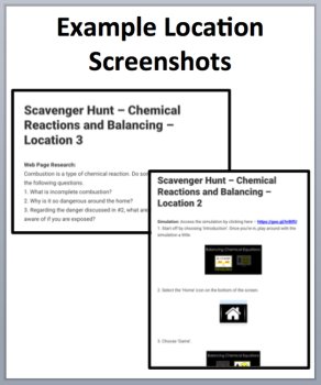 Types of Chemical Reactions and Balancing Device-Based Scavenger Hunt Activity, image 4